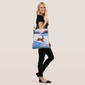 Graceful Bounds of Hare : Vol van de winter vreugd Tote Bag (Op model)