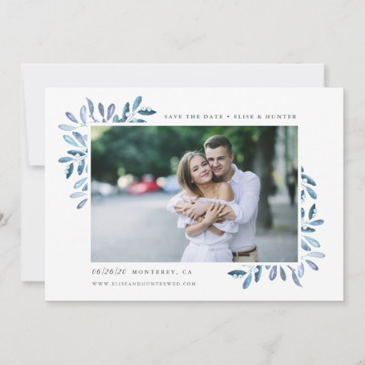 Graceful Branches | De foto bewaart de Datum Save The Date (Voorkant)