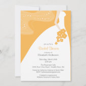 Graceful Bride Bridal Shower Invitation Beeswax Kaart (Voorkant)