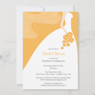 Graceful Bride Bridal Shower Invitation Beeswax Kaart