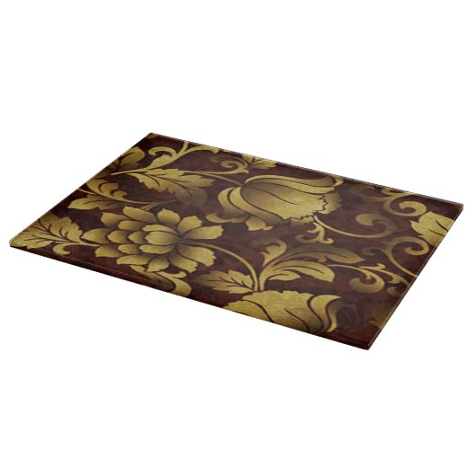 Graceful Brown Floral Cutting Board Snijplank (Hoek)