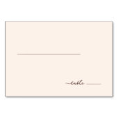 Graceful Brown Script Line Kaart (Voorkant)