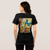 Graceful Butterfly Design Shirt (Achterkant volledig)