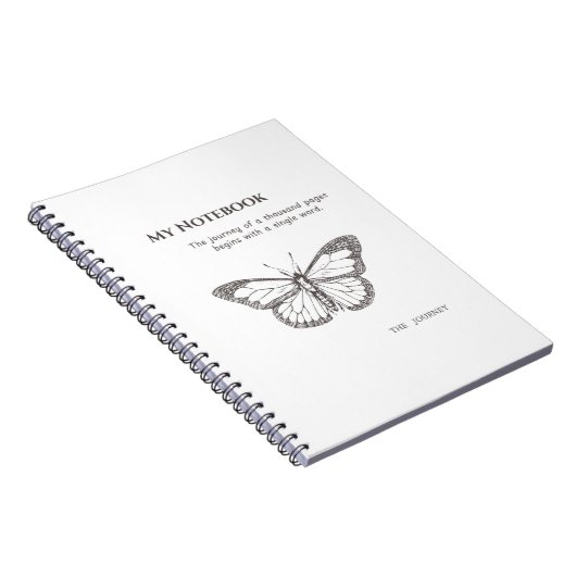 Graceful Butterfly Notebook for Daily Inspiration Notitieboek (Rechterzijde)