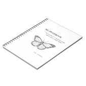 Graceful Butterfly Notebook for Daily Inspiration Notitieboek (Linkerzijde)
