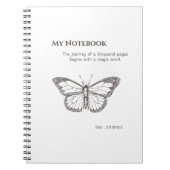 Graceful Butterfly Notebook for Daily Inspiration Notitieboek (Voorkant)