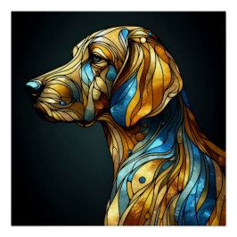 Graceful Canine Elegance - AI Perfect Poster