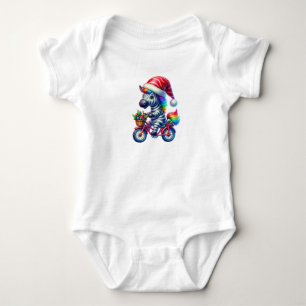 Graceful Christmas Zebra Romper