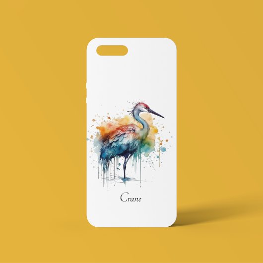 Graceful Crane: Waterverf Art, op maat Case-Mate iPhone Case