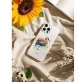 Graceful Crane: Waterverf Art, op maat Case-Mate iPhone Case