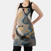 Graceful Cranes in een dromerig zeegezicht Schort (Insitu)