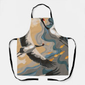 Graceful Cranes in een dromerig zeegezicht Schort (Voorkant)