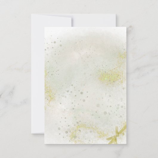 Graceful doop RSVP kaart (Achterkant)