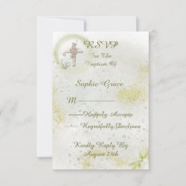 Graceful doop RSVP kaart