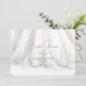 Graceful Elegance Trouwjurk Vrijgezellenfeest Kaart (Staand voorkant)