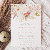 Graceful Elegance: vlekkeloze bloemenbruiloft Kaart