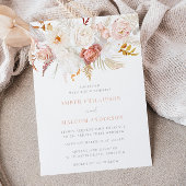 Graceful Elegance: vlekkeloze bloemenbruiloft Kaart