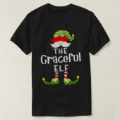 Graceful Elf Group Kerstmis Funny Pajama Party T-shirt (Design voorkant)