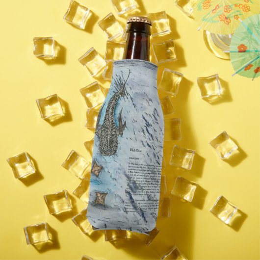 Graceful Endangered Whale Shark aquarel Flesjeskoeler (Insitu Zomer)