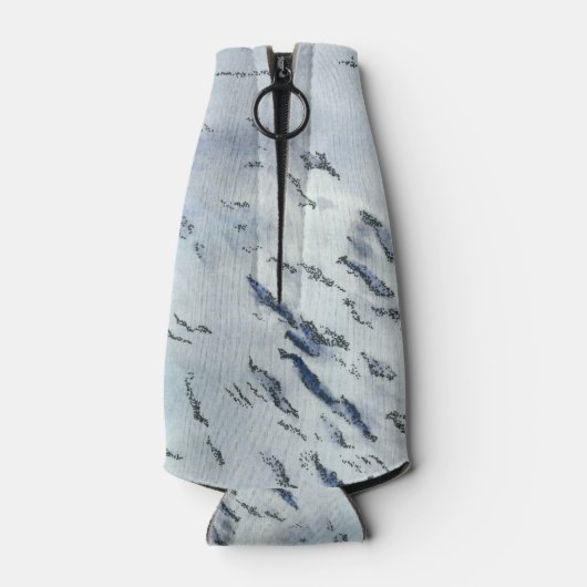 Graceful Endangered Whale Shark aquarel Flesjeskoeler (Achterkant)