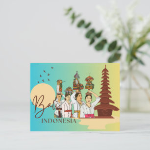 Graceful Essence: Balinese Vrouw Briefkaart