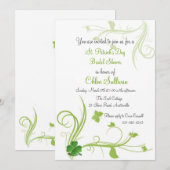 Graceful Ferns Invitation Kaart (Voorkant / Achterkant)