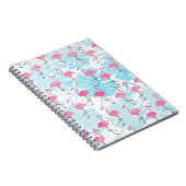 Graceful flamingos and monstera leaves notitieboek (Rechterzijde)