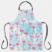 Graceful flamingos and monstera leaves schort (Voorkant)