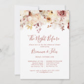 Graceful Floral avond voor repetitie diner Kaart (Voorkant)