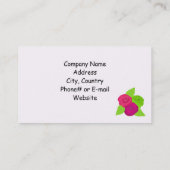 Graceful Floral Design Bold Flowers Visitekaartje (Achterkant)