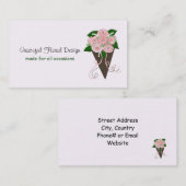 Graceful Floral Design.. Wedding Bouquet Visitekaartje (Voorkant / Achterkant)