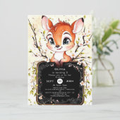 Graceful Forest Fawn Verjaardag Kaart (Staand voorkant)