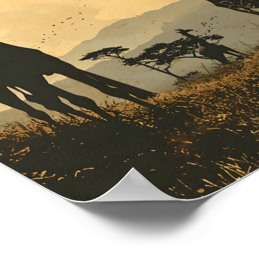 Graceful Giants: Giraffes Poster (Hoek)