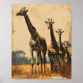 Graceful Giants:  Giraffes Poster (Voorkant)