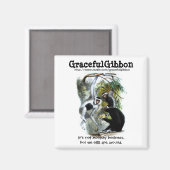 Graceful Gibbon Magnet (Voorkant / Achterkant)
