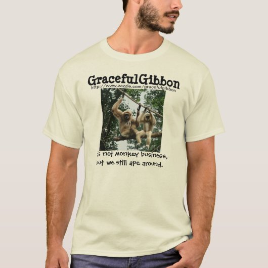 Graceful Gibbon Photo T-shirt (Voorkant)