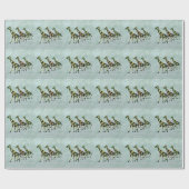 Graceful Giraffes Cadeaupapier (Vlak)