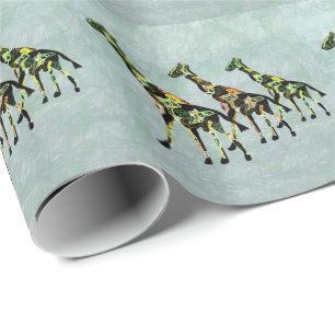 Graceful Giraffes Cadeaupapier