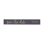 Graceful gloed EDITABLE KLOR Save the Date Label (Individueel)