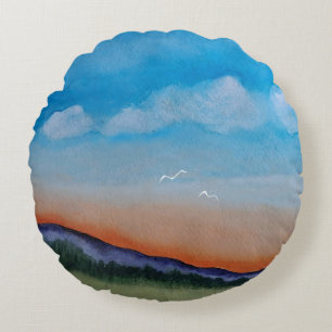 Graceful Gloing Hills Rond Kussen