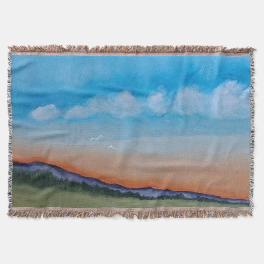 Graceful Glowing Sunset Hills Deken (Voorkant)