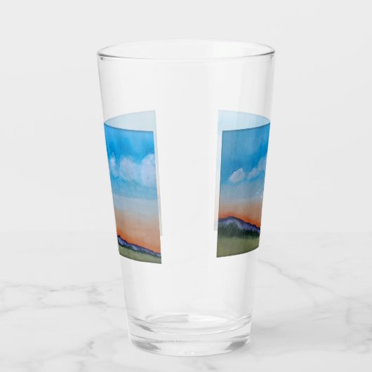 Graceful Glowing Sunset Hills Glas (Rechts)