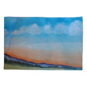 Graceful Glowing Sunset Hills Kussensloop (Achterkant)