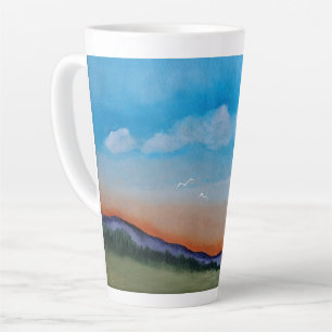 Graceful Glowing Sunset Hills Latte Mok