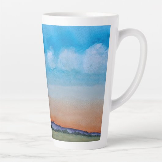 Graceful Glowing Sunset Hills Latte Mok (Rechts)