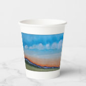 Graceful Glowing Sunset Hills Papieren Bekers (Voorkant)