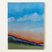 Graceful Glowing Sunset Hills Planner (Achterkant)