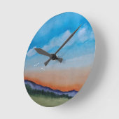 Graceful Glowing Sunset Hills Ronde Klok (Hoek)