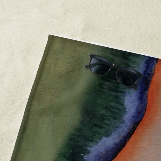 Graceful Glowing Sunset Hills Strandlaken (In situ)