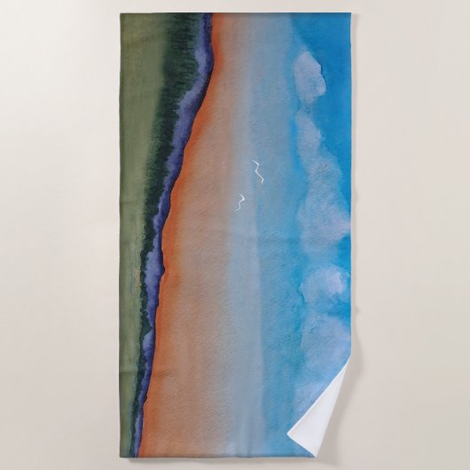 Graceful Glowing Sunset Hills Strandlaken (Voorkant)